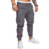 Casual Slim Fit Cargo Joggers Multi-Pocket Streetwear Pants